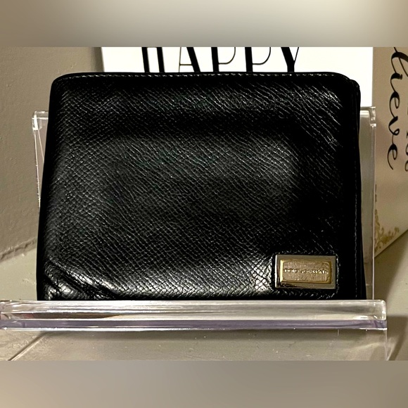 Dolce & Gabbana Black Leather Bifold Wallet Men/Unisex